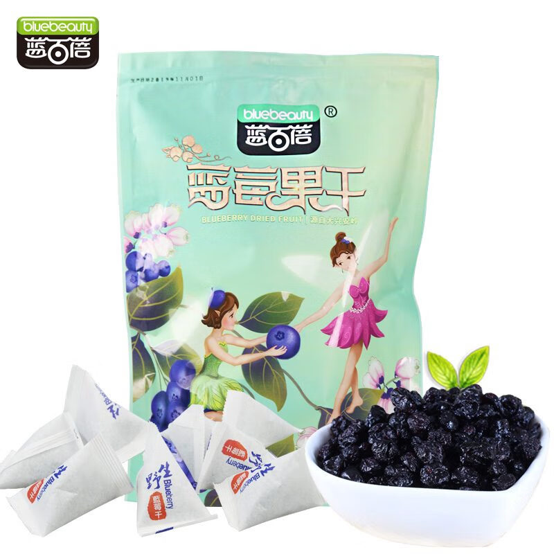 藍(lán)百蓓野生藍(lán)莓果干蔓越莓干無添加劑孕婦零食大興安嶺特產(chǎn)藍(lán)莓干500g*1 野生藍(lán)莓果干500g*1袋