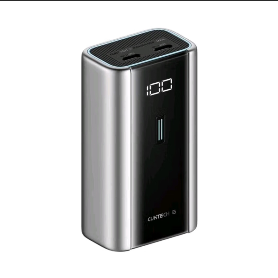 酷态科Cuktech6号电能块55W充电宝PD快充移动电源适用iPhone16Pro 钛银色 6000mAh