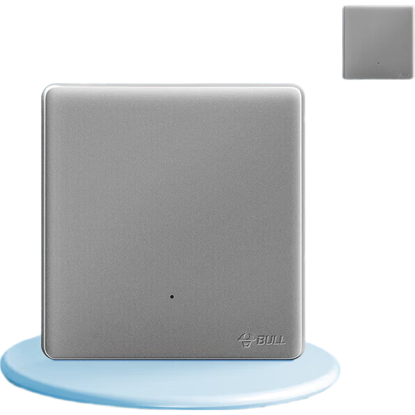 公牛（BULL）开关插座 无线遥控开关 一位单火开关 双控多控 免改线 Q111灰色