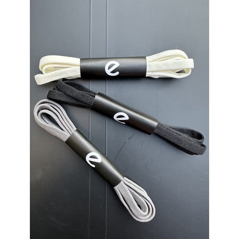 适配爱步ecco通用扁弹性鞋带全棉防水白色黑色休闲运动户外鞋带 扁弹性灰色