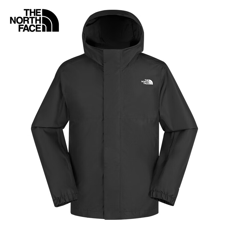 北面（The North Face）冲锋衣男经典户外防风夹克连帽硬壳外套 8AUN JK3 XXL