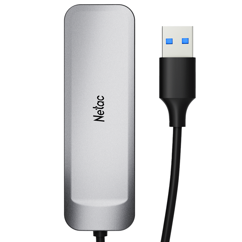 朗科（Netac）USB3.0分线器扩展坞 4口HUB集线器拓展坞 笔记本电脑多口转接头转接器四合一 WF11
