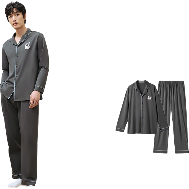 有棵树男士睡衣男纯棉7A抗菌防螨防蚊秋季2026新款情侣可外穿家居服套装
