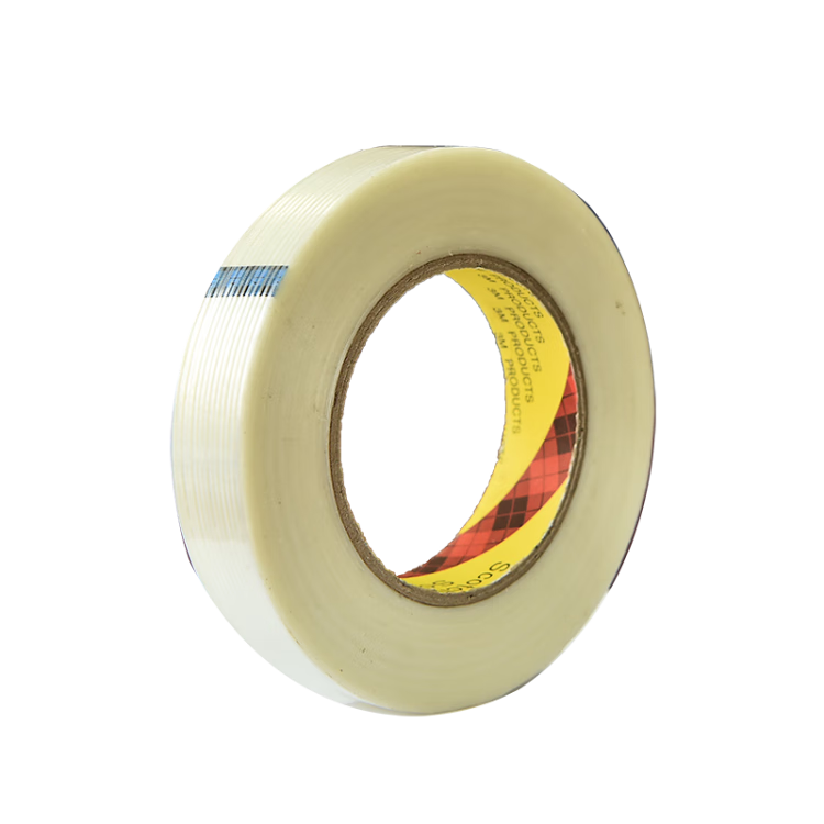 3M 強力纖維膠帶透明玻璃纖維布固定捆扎抗拉強無(wú)殘膠10mm*55m 2卷裝