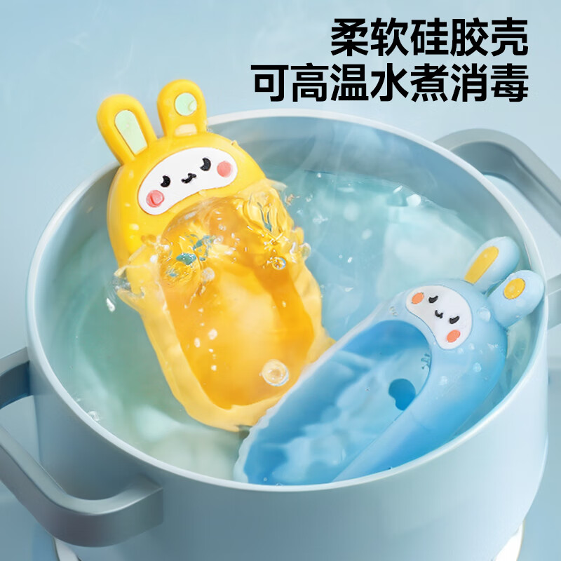 MPPMCK婴儿电话玩具儿童手机玩具婴儿可啃咬早教一岁宝宝 【电池套装】黄小兔送挂绳+精