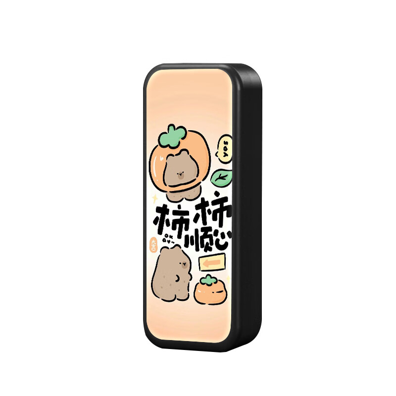 卡皮巴拉指纹解锁文具盒小学生男孩女孩铅笔盒大容量多功能二合一 ZWJSHPJY02指纹解锁黑色