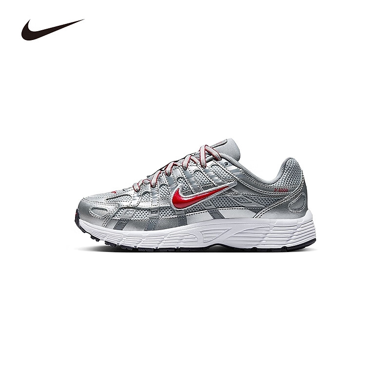 NIKE 耐克男女童跑步运动鞋P-6000轻便舒适网面透气缓震回弹休闲鞋