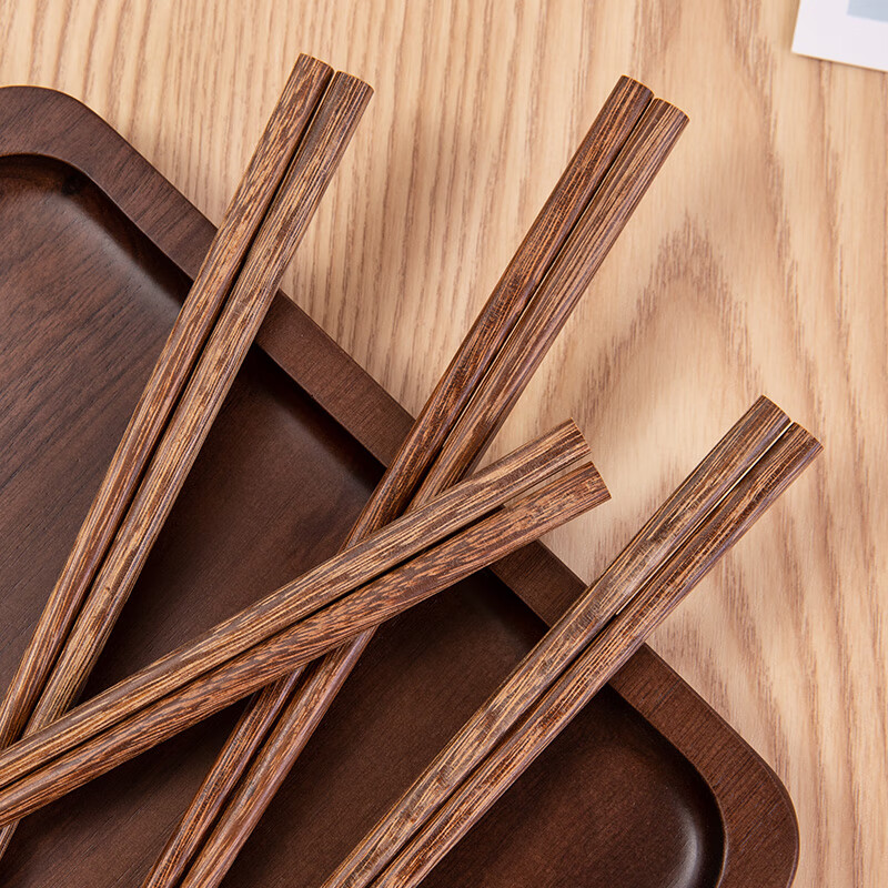 达乐丰鸡翅木无漆无蜡实木筷子家用原木筷耐高温