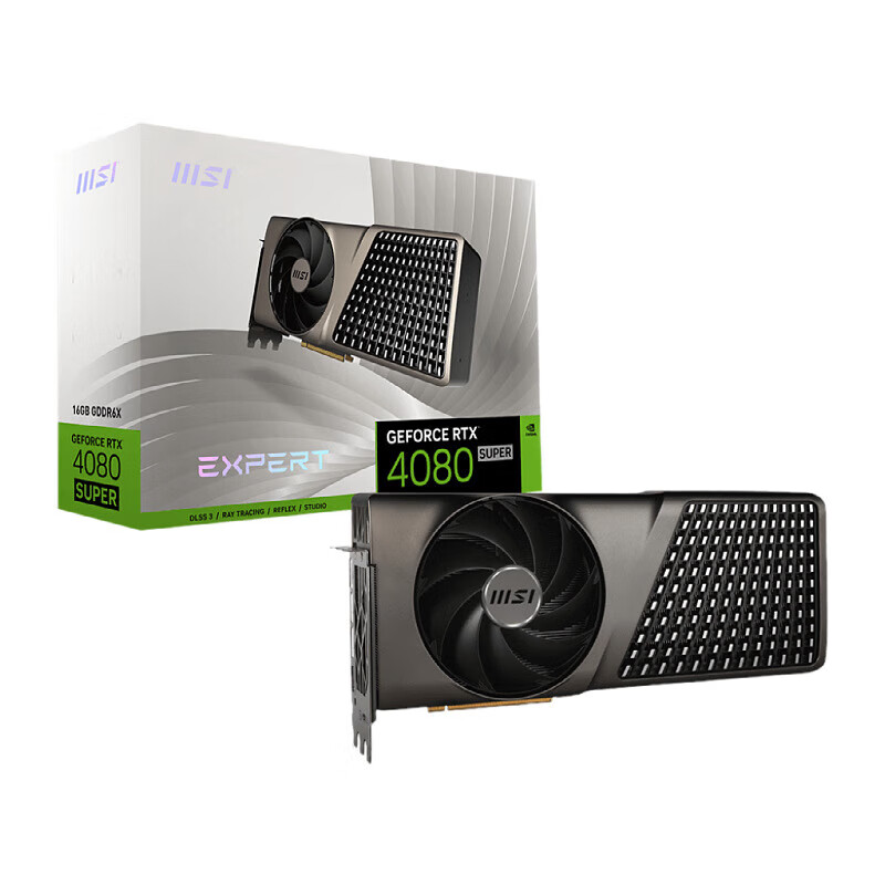 微星（MSI）大神 GeForce RTX 4080 SUPER 16G EXPERT电竞游戏AI显卡