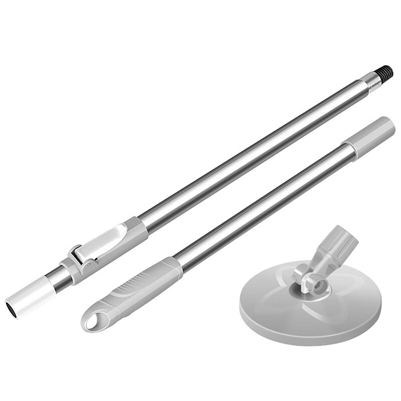 百家好世拖把免手洗旋轉(zhuǎn)拖把桿配件家用一拖凈甩干拖布桶 原裝加長(zhǎng)桿+塑料盤