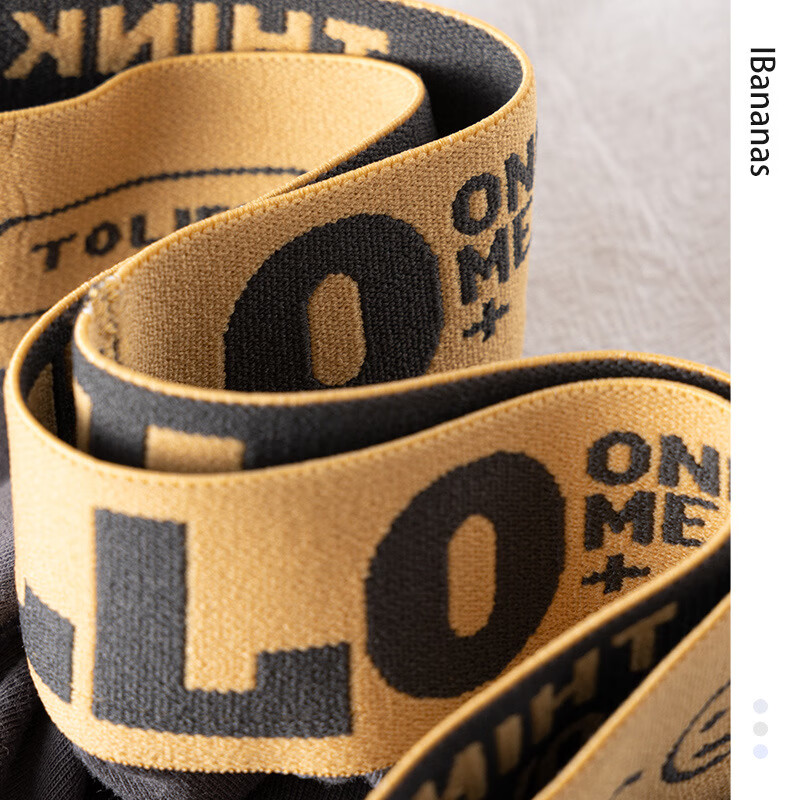 【精选优选】男士内裤男平角裤学生青年透气棉质感潮男生四角短裤 哈喽款黑色（1条装） M