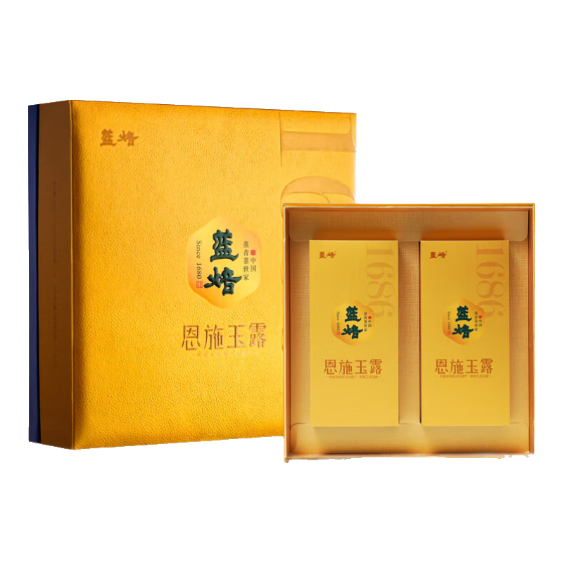 藍(lán)焙茶葉綠茶2025年新茶恩施玉露特級盛世1686茶葉禮盒232克商務(wù)茶禮 232克盛世1686