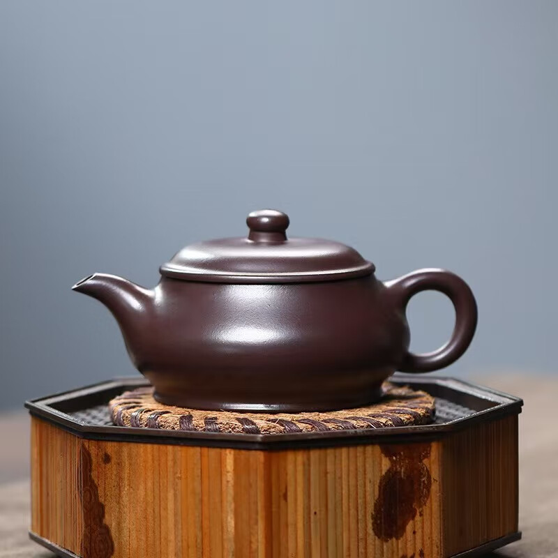 紫砂壶手工茶具礼盒泡茶壶功夫茶具围炉 朱泥明炉 140ml