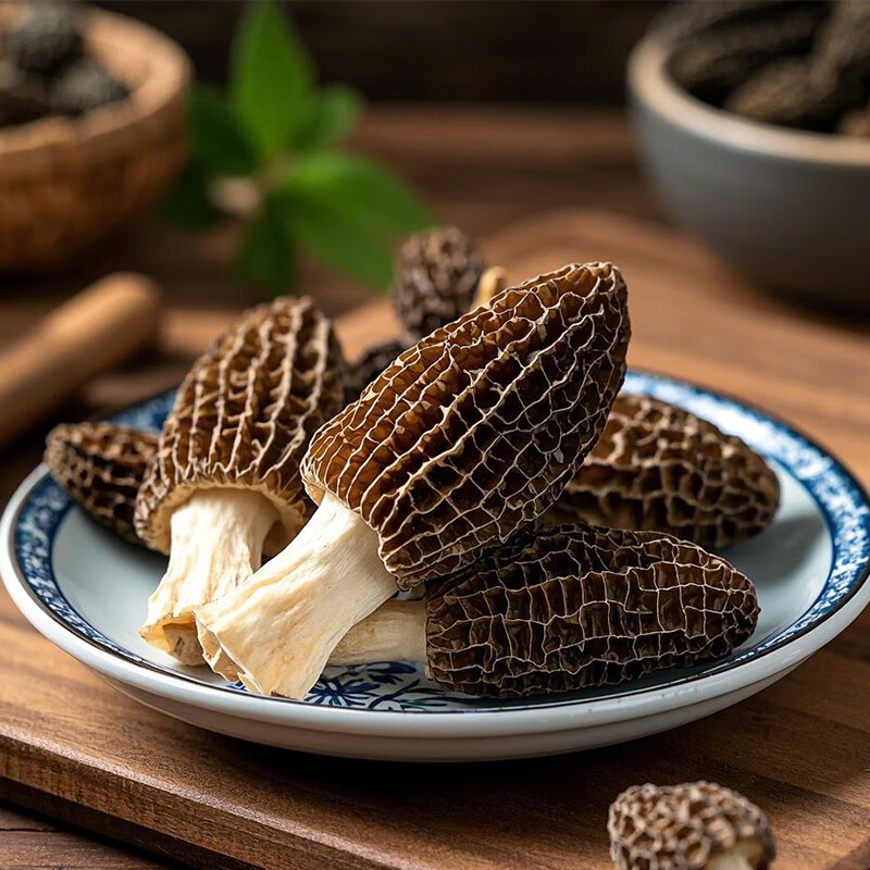 滇味十足云南香格里拉特产羊肚菌南北干货火锅食材菌菇出口品质过节山珍菌 【实惠 3-6cm】20克/袋