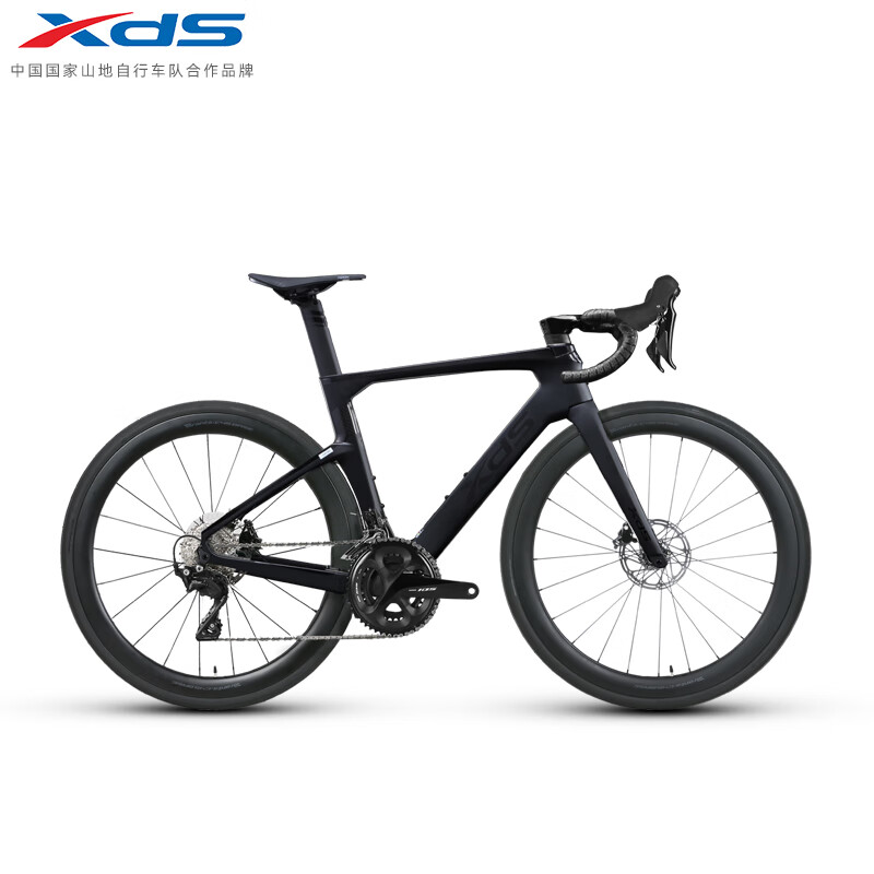 喜德盛公路自行车AD7碳纤维破风车架2*12电子变速 油压碟刹 黑武士（105机械版） S（适合身高165-175cm）