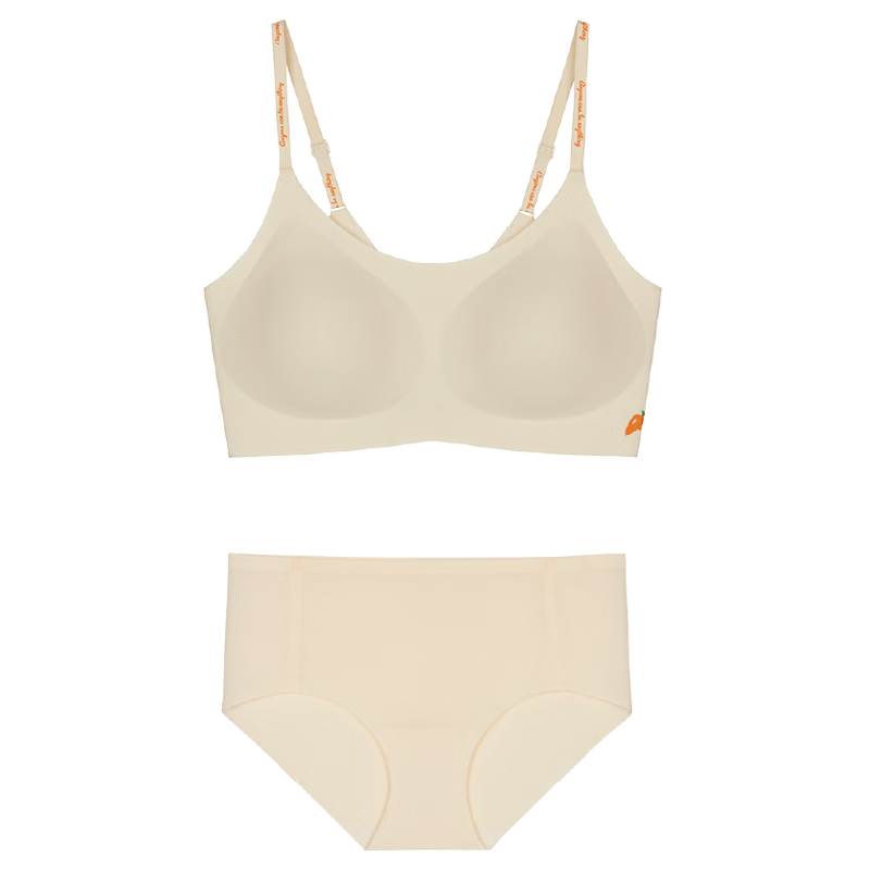 NEIWAI内外橙标迪士尼疯狂动物城合作云朵无尺码文胸套装固定杯 绵绵白 均码