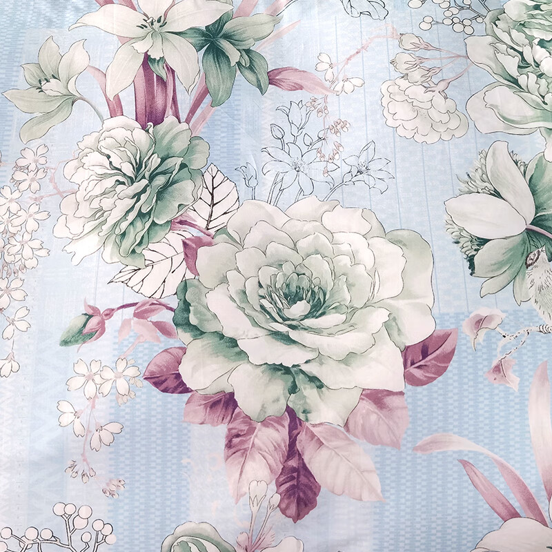 富安娜纯棉印花床单四件套/晴云秋月被套203*229cm