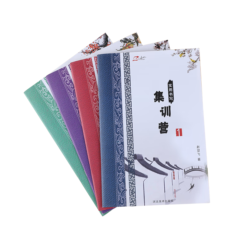 赵汝飞练字帖 行楷练习字帖 初中高中生大学生成年男女生字体漂亮行书楷书硬笔书法字帖本练习贴临摹手写字实用书写集训营四本分册 集训营一套