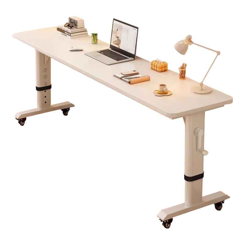 ���ڲ�������ɼʵľ����������������С����ѧ��ѧϰд�ְ칫����̨������������ ��ʵľ�޵��塿����ɫ+�ڼ� ��ҡ���� 100x50x(73-95)cm 263Ԫ