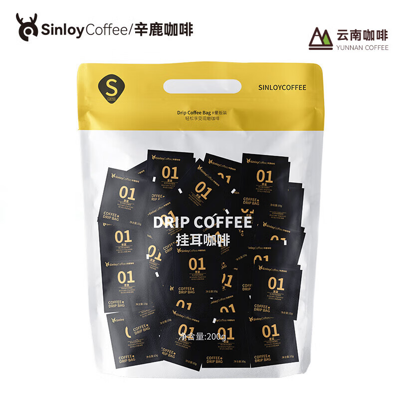 SinloyCoffee/��¹���� �Ҷ� ��ʽ�ڿ��� ��װ ��ʽŨ�� 200g*1��