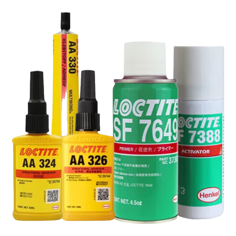 樂泰AA326丙烯酸結(jié)構(gòu)膠324 330電機磁鋼鑄工膠焊接膠SF7649促進粘接劑 樂泰 AA 326-50ml
