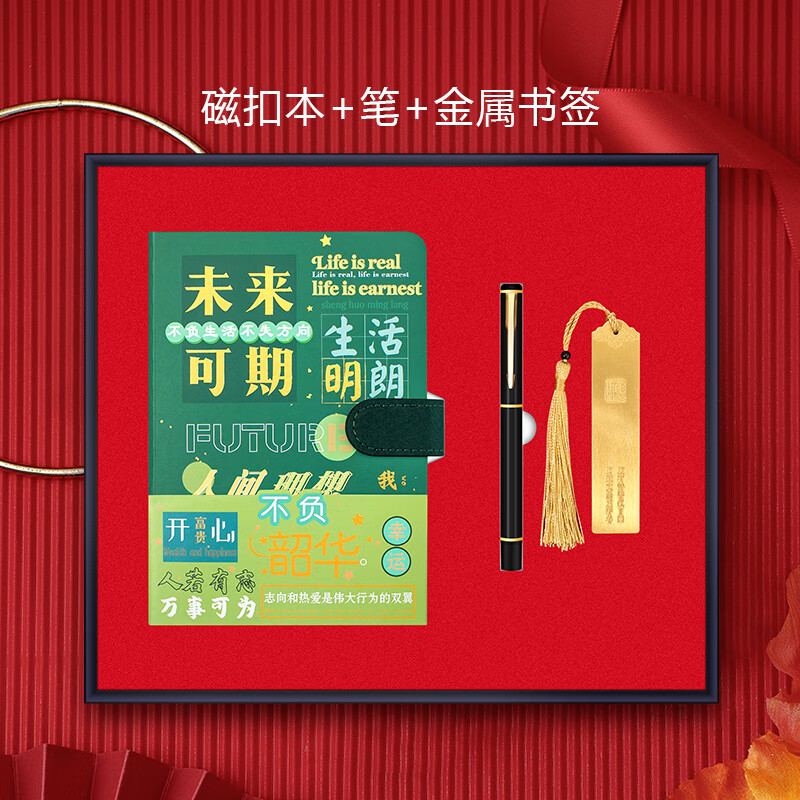 智美环球笔记本文具礼盒学生笔记本毕业礼物开学年会伴手礼礼品支持企业订制logo学生记事本日记本 TBY0313