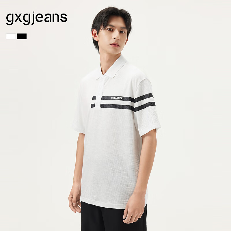gxgjeans��װ  ��ɫײɫ�������������POLO�� 25������Ʒ ��ɫ L (175) 82.11Ԫ