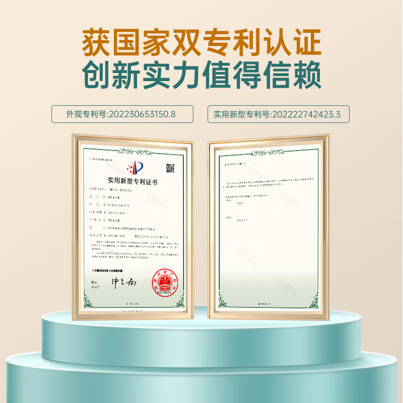 CUYPAS医用拇指外翻矫正器大拇指儿童成人脚趾可调节旋钮分趾固定器 蓝绿色 L【适用于男性39-44码】