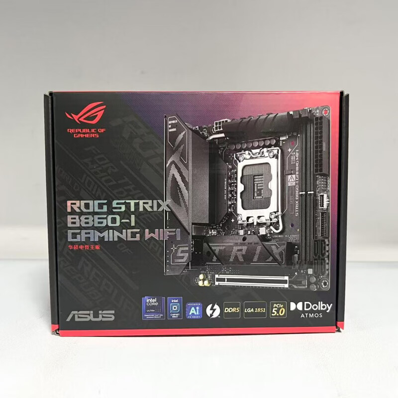华硕 ASUS华硕 ROG STRIX B860-I GAMING WIFI主板 支持 CPU 265K/245KF 华硕 ROG STRIX B860-I GAMIN