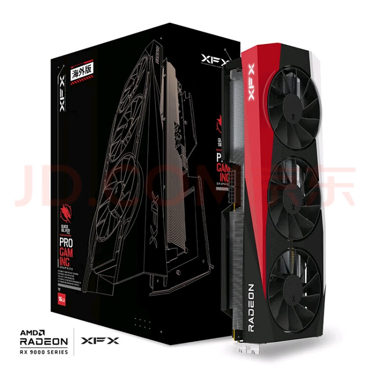 讯景【咨询好价】全新讯景（XFX)RX7650 GRE/9070XT战狼海外版显卡 讯景RX7800XT战狼16G