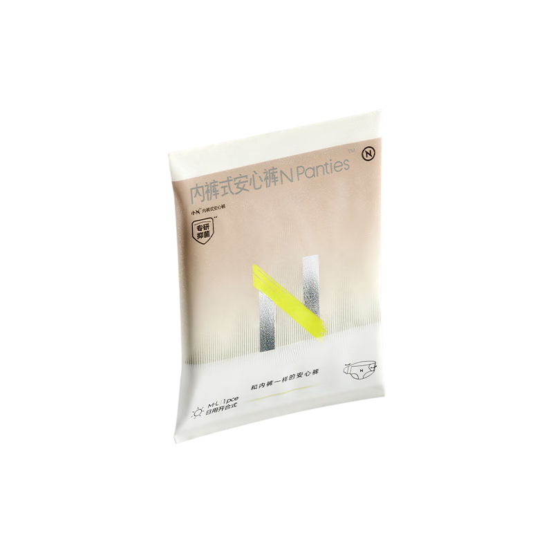 小Nbabycare日用安心裤产妇安睡裤裤型卫生巾M-L码1包1片京东自营