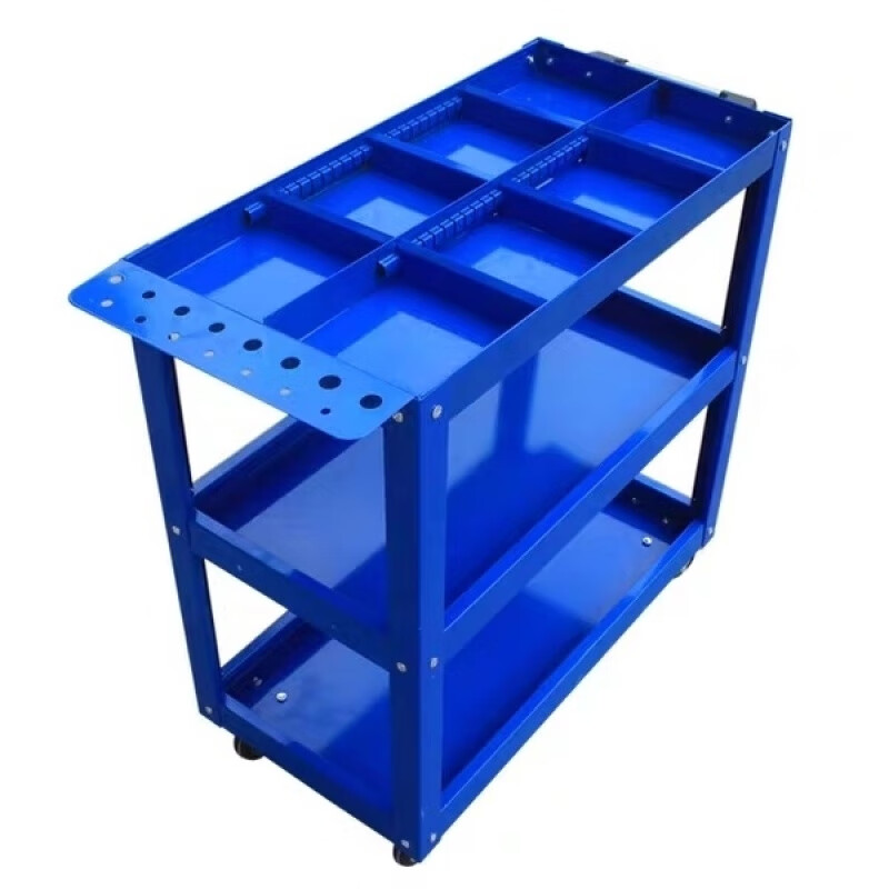 潤(rùn)華年工具車(chē)小推車(chē)多功能收納架子層汽修維修修車(chē)移動(dòng)車(chē)間抽屜式手推箱 剎車(chē)+拉手 (豪華版)帶隔板加厚工具車(chē)