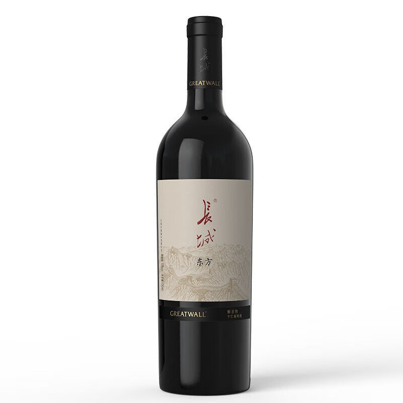 長城（GreatWall）/長城東方葡萄酒750ml單支裝干紅/半干/干白/桃紅甜白 東方解百納干紅