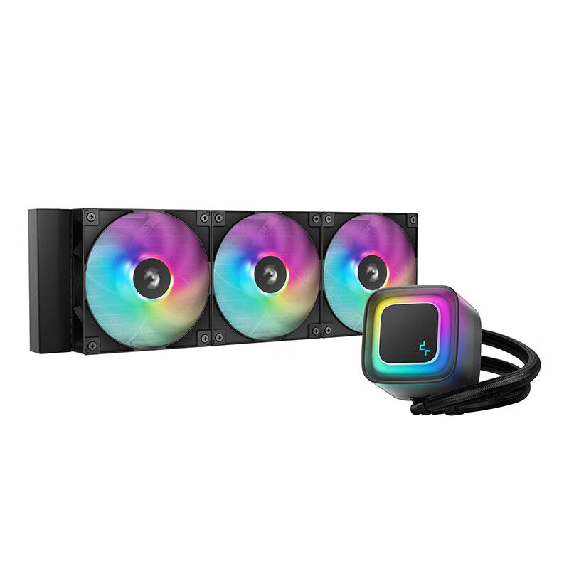 九州风神（DEEPCOOL）冰果360/240水冷CPU散热器pwm水泵预涂硅脂支持15代1851 冰果360黑色【3个ARGB风扇】
