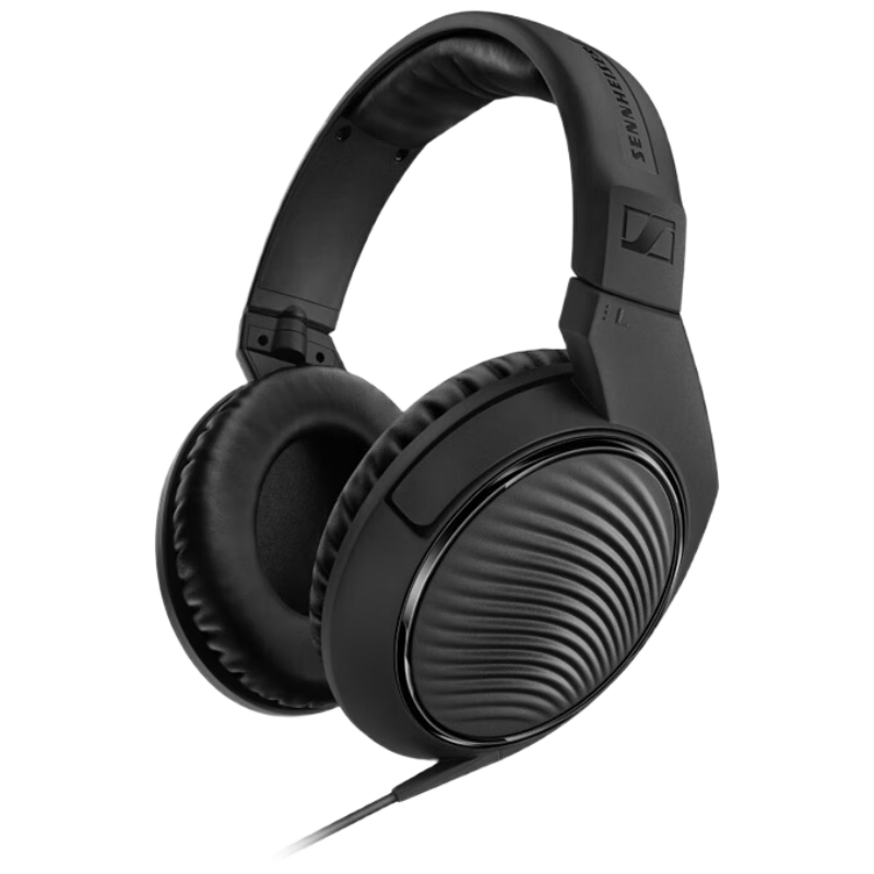 限地区、PLUS会员：森海塞尔 HD 200 PRO 头戴式专业录音返听、HIFI耳机 黑色