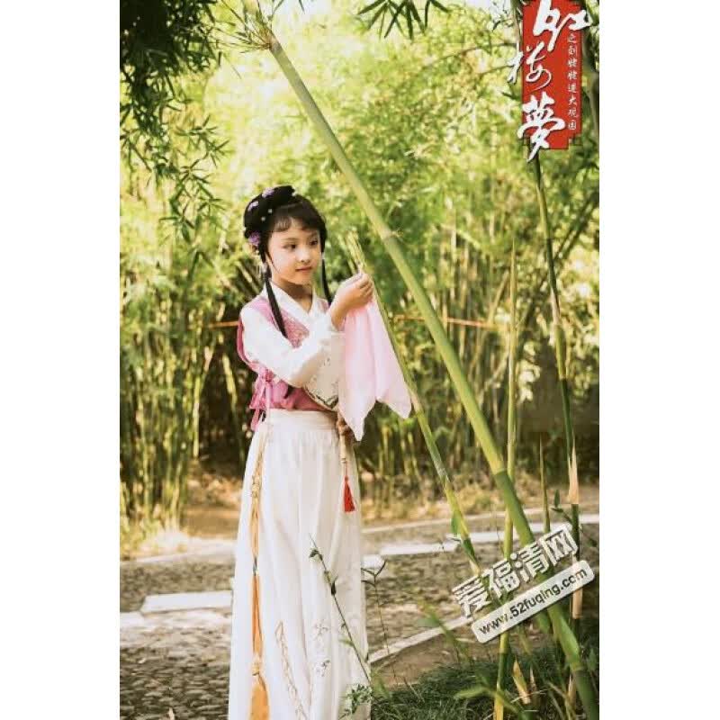 银昕红楼梦服装小戏骨红楼梦同款古装贾宝玉林黛玉角色扮演话剧戏曲服 林妹妹B款（+六样配饰） 130