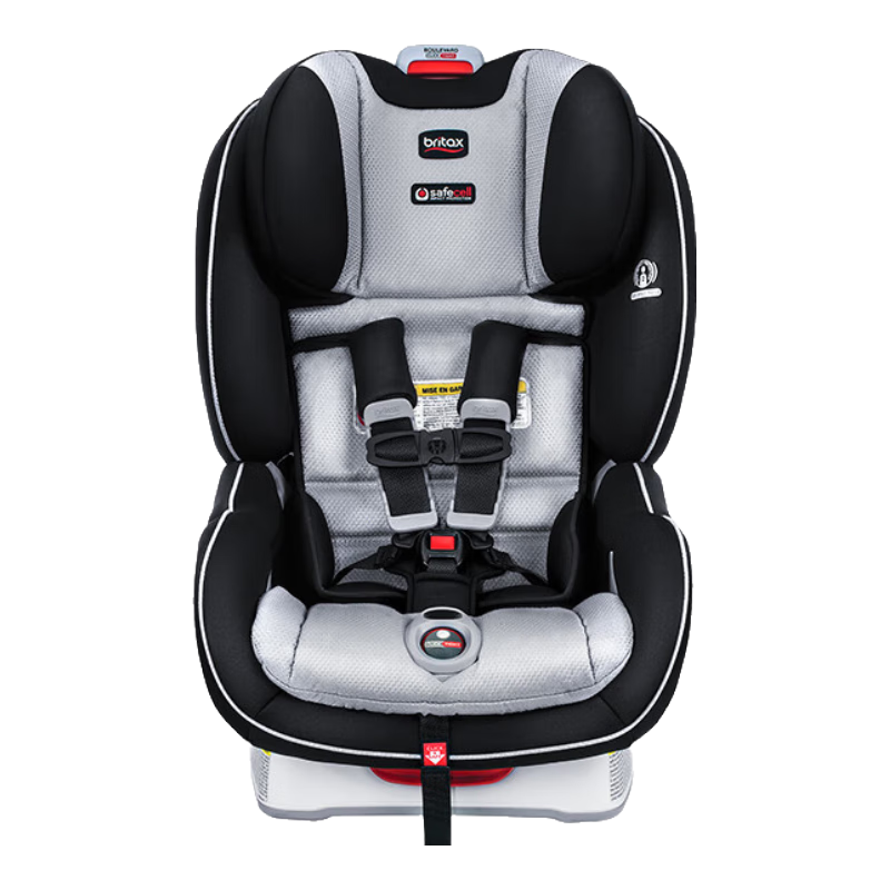 宝得适（BRITAX）宝宝儿童安全座椅0-10岁双面安装7档躺角调节领英骑士 极光银