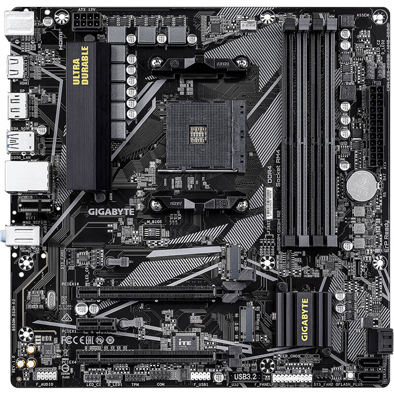 技嘉 超耐久B550M DS3H R2 DDR4 图 4