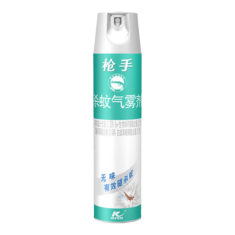 槍手（GUNNER）噴霧殺蟲劑 無味氣霧劑 薰衣草噴霧劑防蚊驅(qū)蚊水驅(qū)殺蒼蠅飛蛾 無香 600ml*4瓶