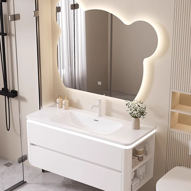 ԡ����ƷԲ����Ͱ���߹�ԡ�ҹ�����մ�һ����ϴ����ϴ����ϴ��̨�辵�� 80cmԲ��������+С�ܱ��ⵥ��