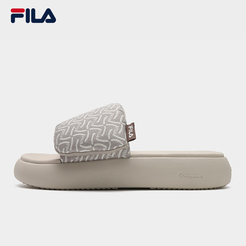 斐乐斐乐女鞋运动拖鞋2025夏季凉拖魔术贴休闲运动鞋甜甜圈1S鞋子 牛津棕褐色-OT 39