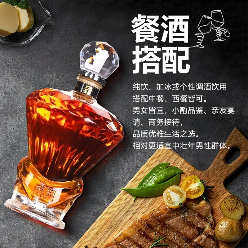 帝月白兰地葡萄烈酒礼盒宁夏高端葡萄蒸馏酒洋酒XO8甜葡萄酒过节送礼 X8钻石500ml42度两瓶品鉴
