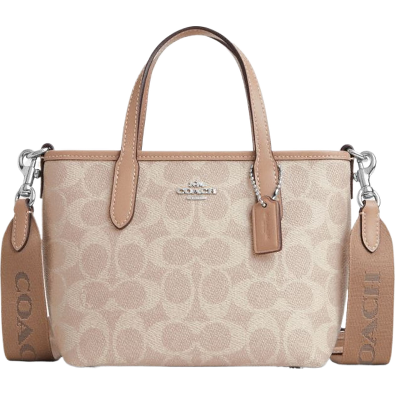 再降价,plus会员:COACH 蔻驰 礼物 奥莱女士经典标志CITY迷你托特包单肩斜挎包手提包city15 1097.16元 包邮 (需凑袜子)