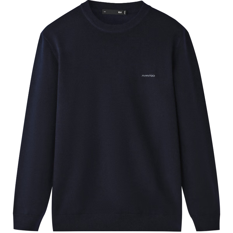 海澜之家针织衫男轻商务经典系列圆领毛衣冬季男 藏青11 HNZAW3J004A L 175/92A 推荐137~150斤