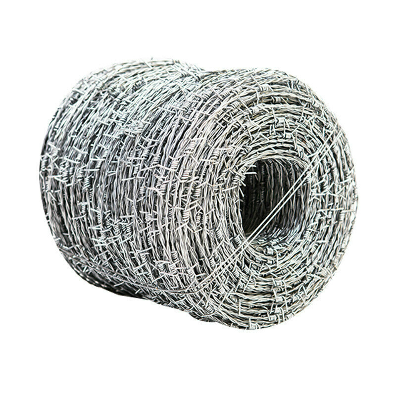 刺绳铁蒺藜防爬刺防盗网铁丝网围栏带刺铁丝护栏网防护刺网 电镀锌2.
