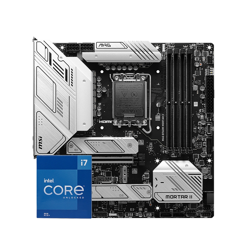 ڲ΢B760M Z790  Ӣض I7 13700KF 12700KF CPUװ Uװ B760M MORTAR II DDR5 12700KF11790Ԫ5(2358Ԫ/)