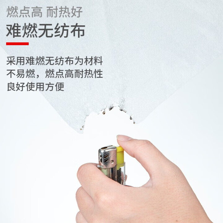 比思达抽油烟机吸油纸 阻燃无纺布过滤网防油罩灶台挡防油贴纸耐高温 46cm*10m【送吸石+魔术贴】