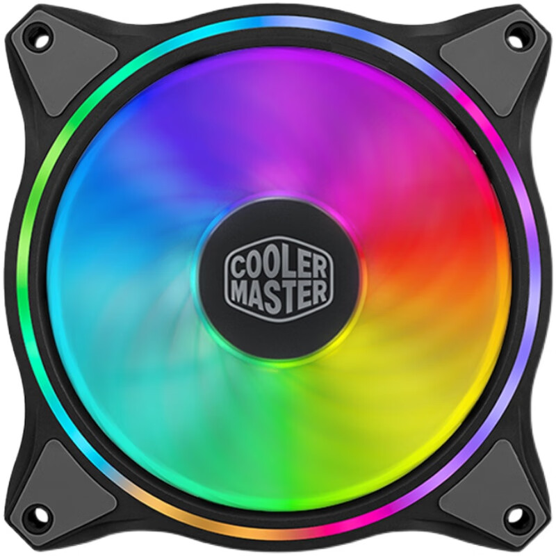 酷冷至尊（CoolerMaster）酷冷14cmARGB静音风扇RGB灯效同步散热 MF140 Halo 黑