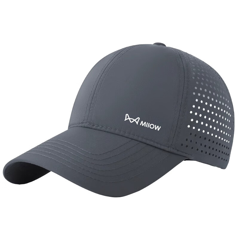 猫人帽子男鸭舌帽子夏韩版薄网眼透气速干男女防晒遮阳运动棒球帽 藏青色