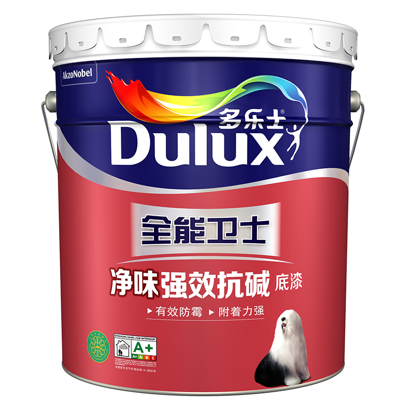 多樂(lè )士（Dulux）全能衛士?jì)粑稄娦Э箟A環(huán)保防霉封閉乳膠漆A914-65360底漆18L